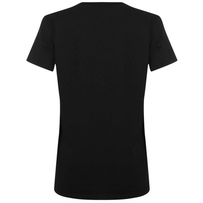 Black - Back - Levis Womens-Ladies Batwing Logo T-Shirt