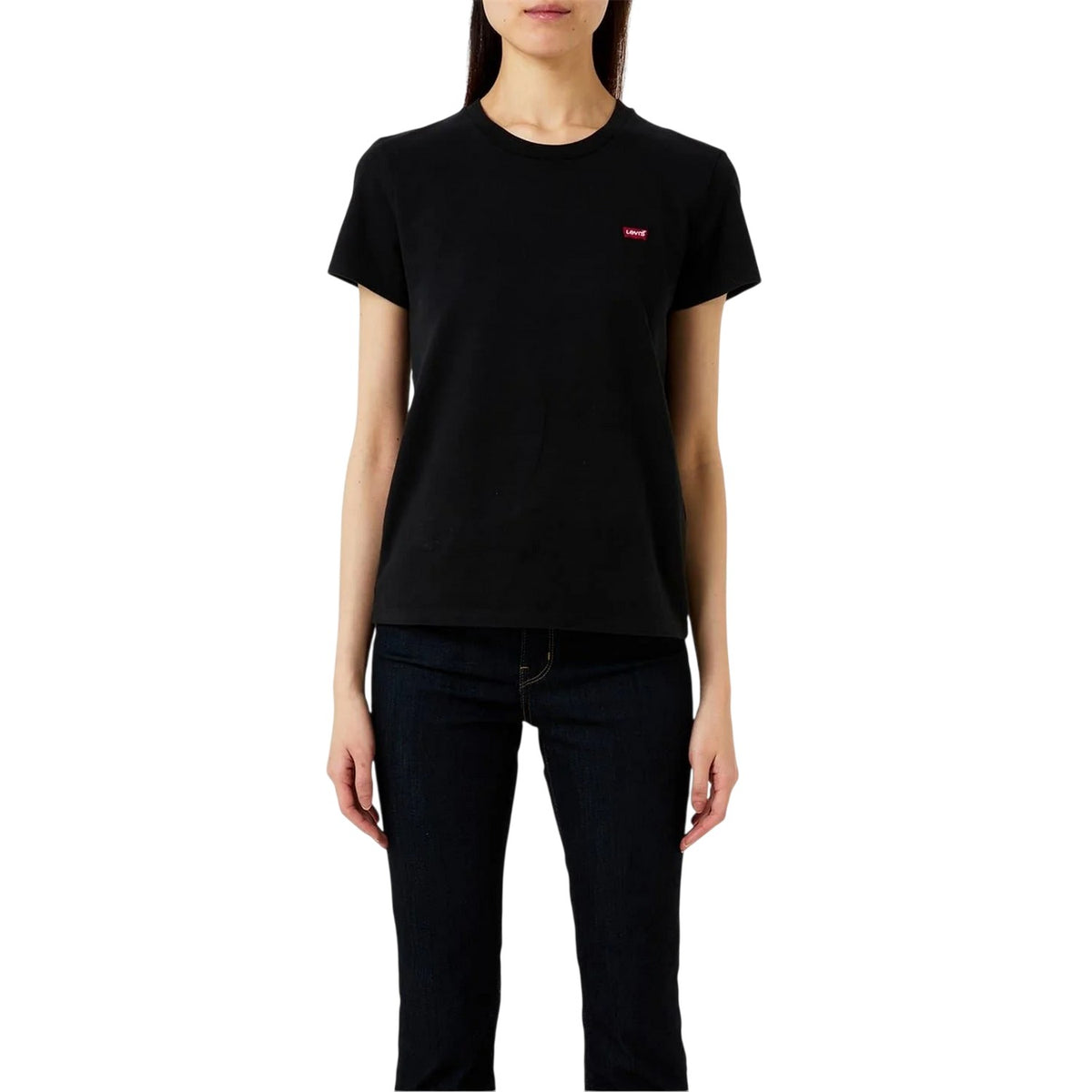 Black - Lifestyle - Levis Womens-Ladies Batwing Logo T-Shirt