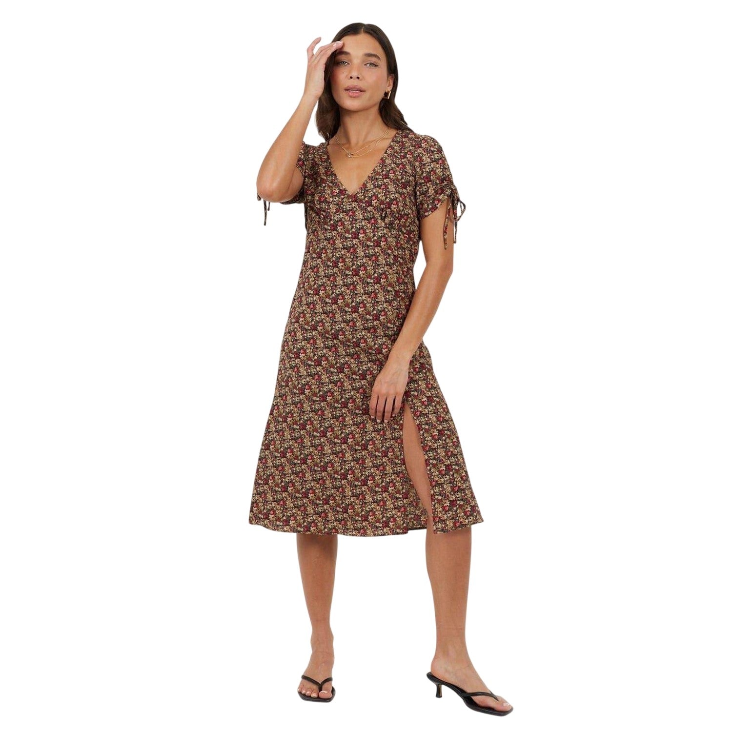 Green - Lifestyle - Brave Soul Womens-Ladies Wrap Dress