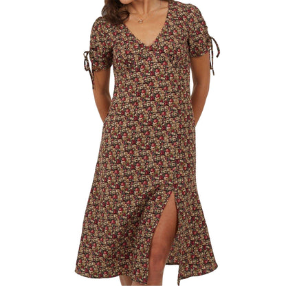 Green - Front - Brave Soul Womens-Ladies Wrap Dress