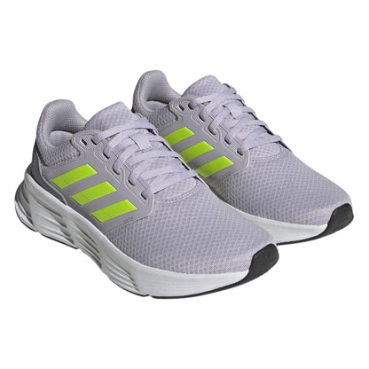 Silver-Violet - Front - Adidas Womens-Ladies Galaxy 6 Trainers