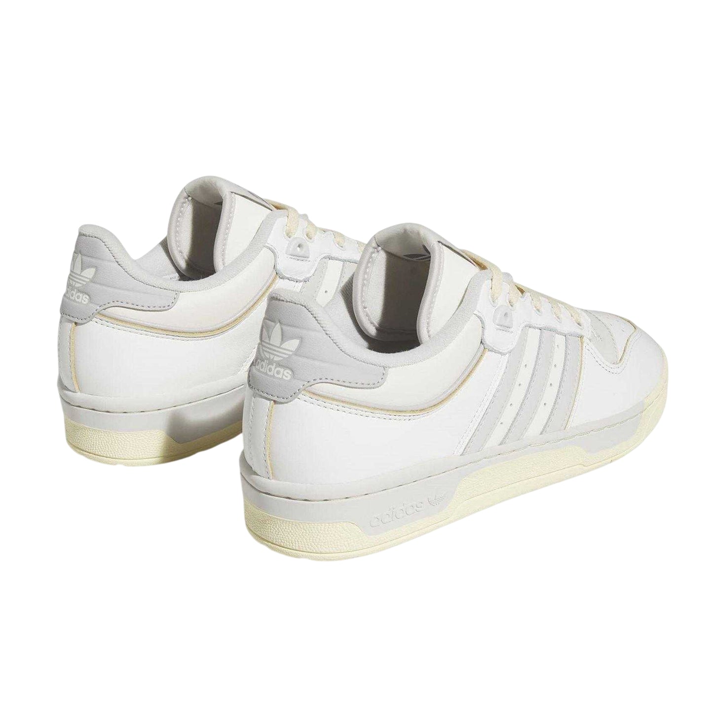 White-Grey - Back - Adidas Mens Rivalry Low Cut Trainers