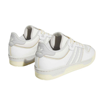 White-Grey - Back - Adidas Mens Rivalry Low Cut Trainers