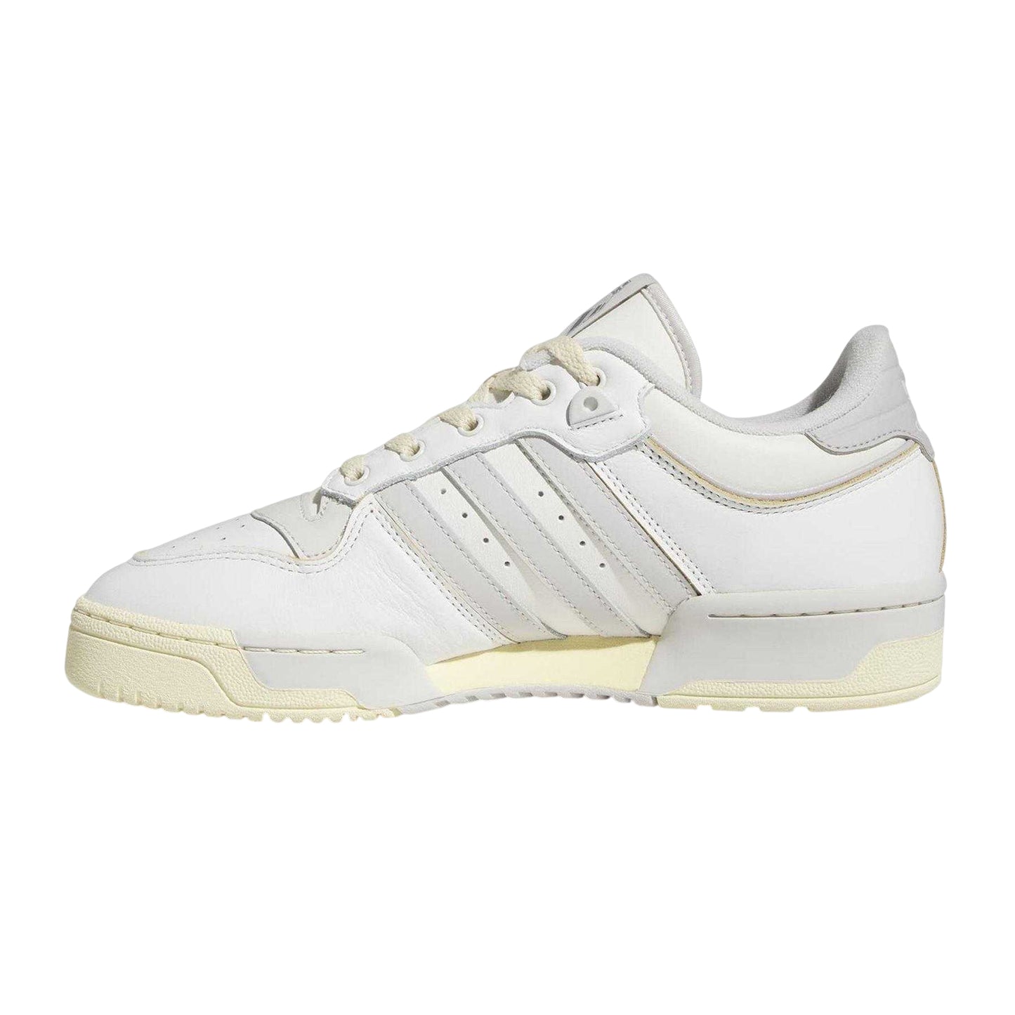 White-Grey - Side - Adidas Mens Rivalry Low Cut Trainers