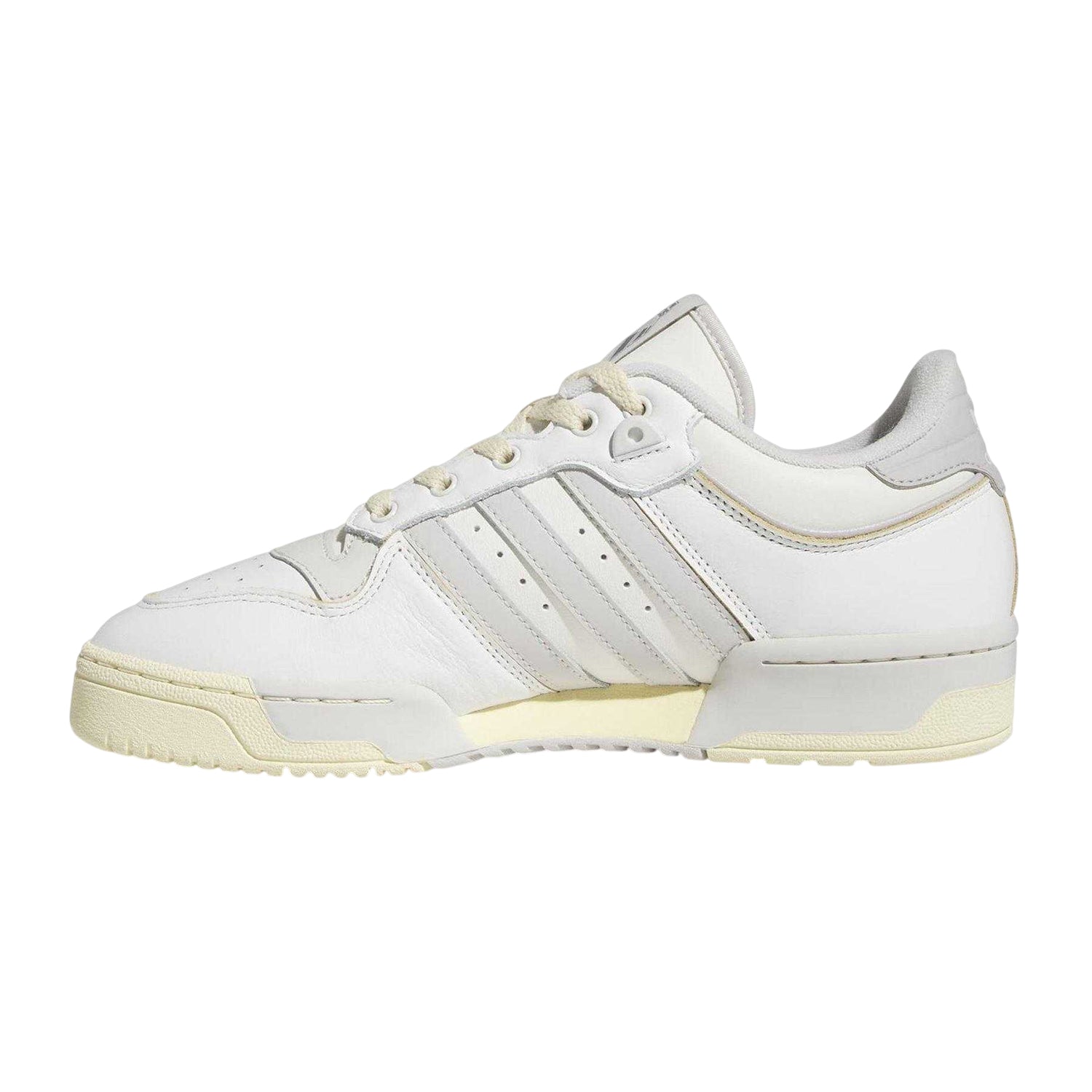 White-Grey - Side - Adidas Mens Rivalry Low Cut Trainers