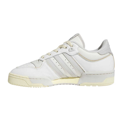 White-Grey - Side - Adidas Mens Rivalry Low Cut Trainers