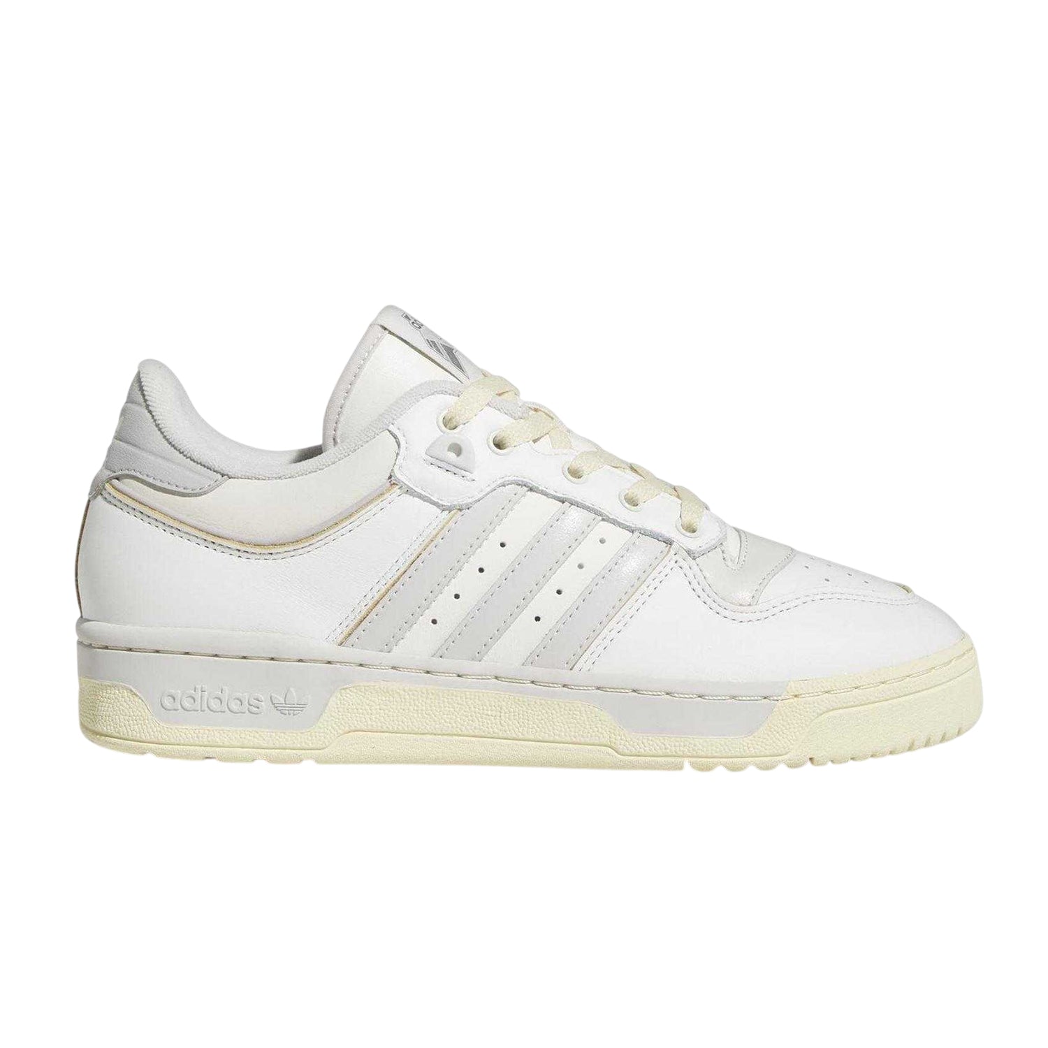 White-Grey - Front - Adidas Mens Rivalry Low Cut Trainers