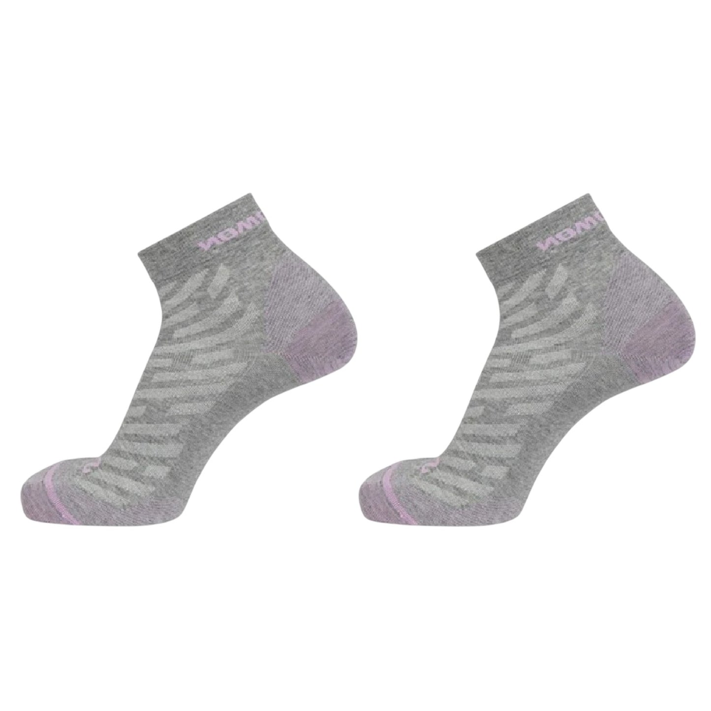 Grey-Lilac - Back - Salomon Unisex Adult Sports Socks