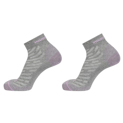 Grey-Lilac - Back - Salomon Unisex Adult Sports Socks