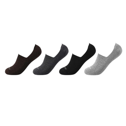 Multicoloured - Front - Firetrap Mens No-Show Socks (Pack of 4)