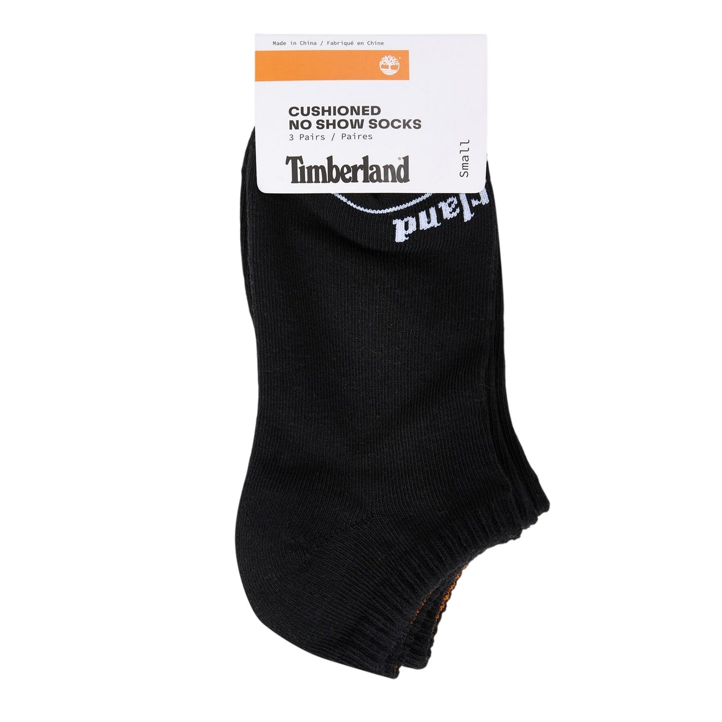 Black - Back - Timberland Unisex Adult Core No-Show Socks (Pack of 3)