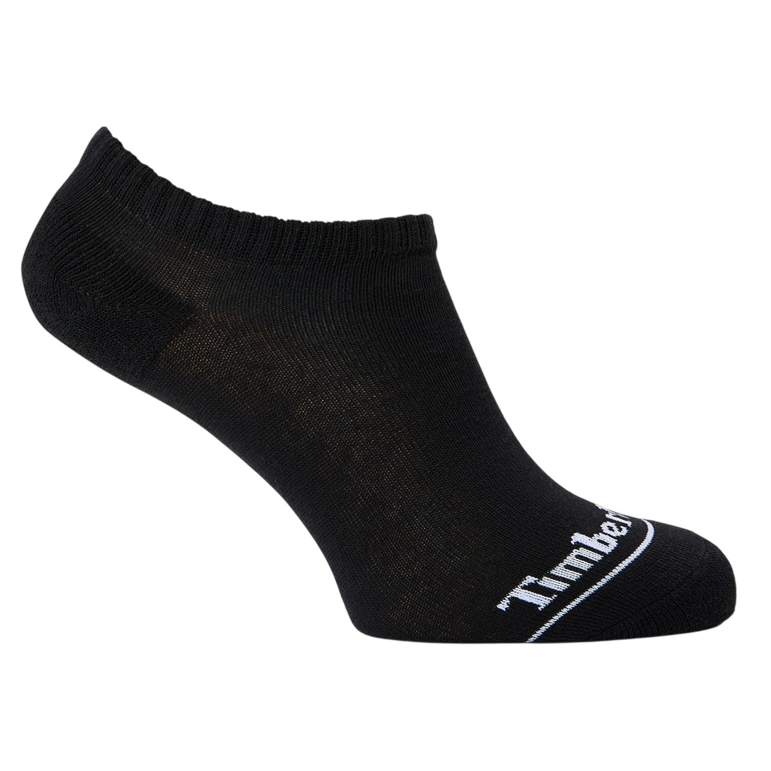 Black - Front - Timberland Unisex Adult Core No-Show Socks (Pack of 3)