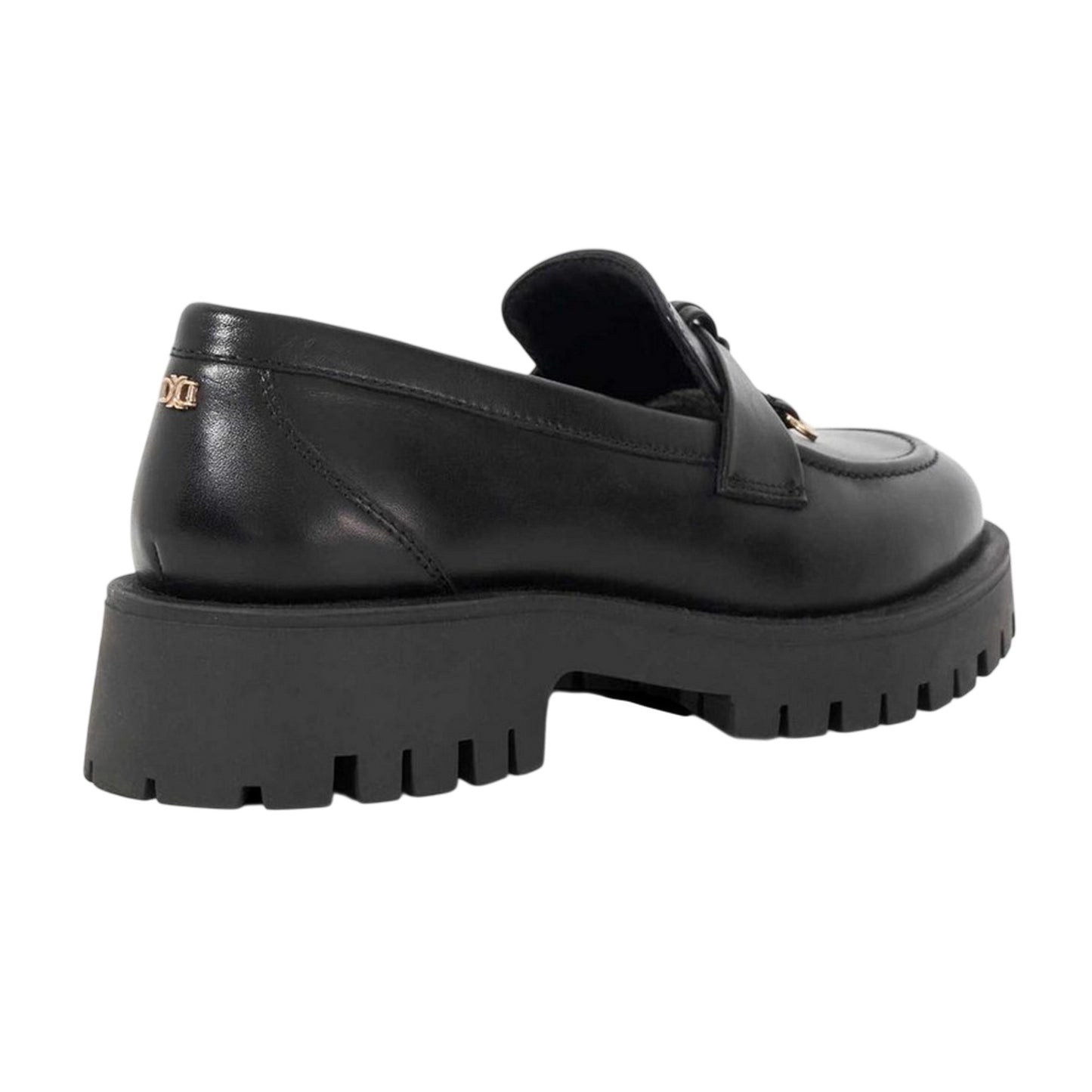 Black - Back - Dune London Womens-Ladies Garretts Leather Loafers