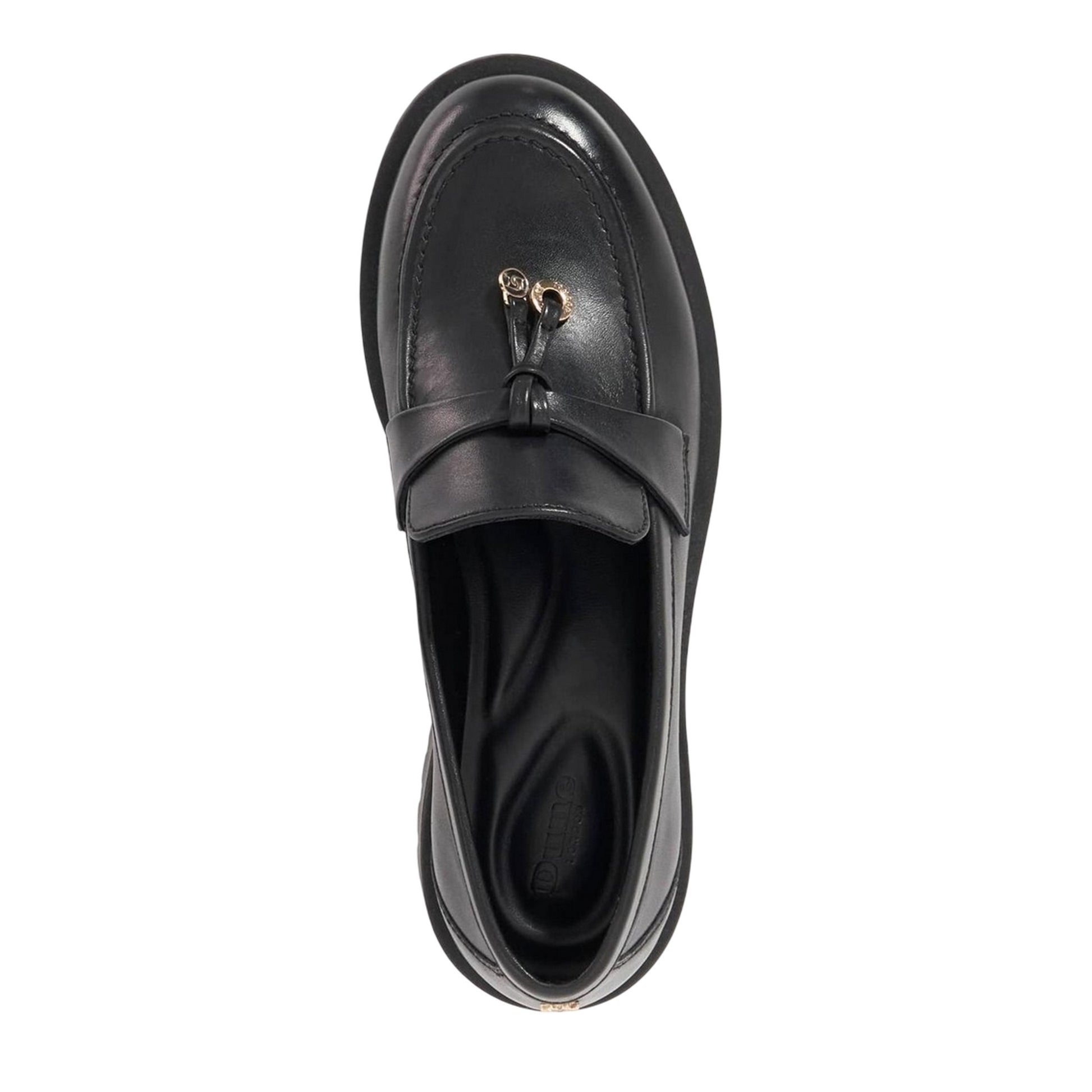 Black - Lifestyle - Dune London Womens-Ladies Garretts Leather Loafers