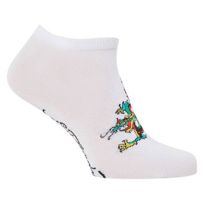 White - Lifestyle - Ed Hardy Womens-Ladies Trainer Socks (Pack of 3)