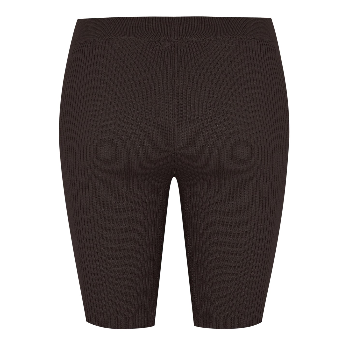 Off Black - Back - Fear Of God Essentials Womens-Ladies Ribbed Cycling Shorts