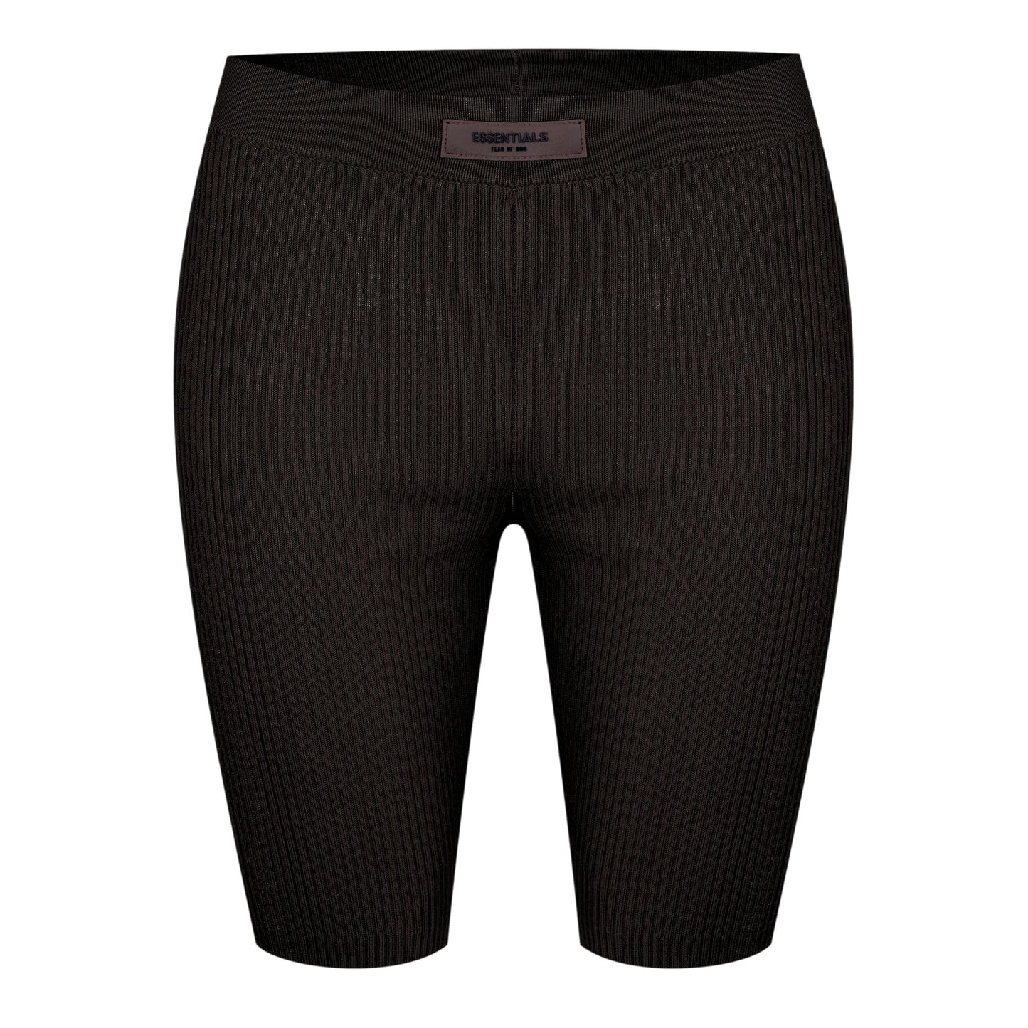 Off Black - Front - Fear Of God Essentials Womens-Ladies Ribbed Cycling Shorts