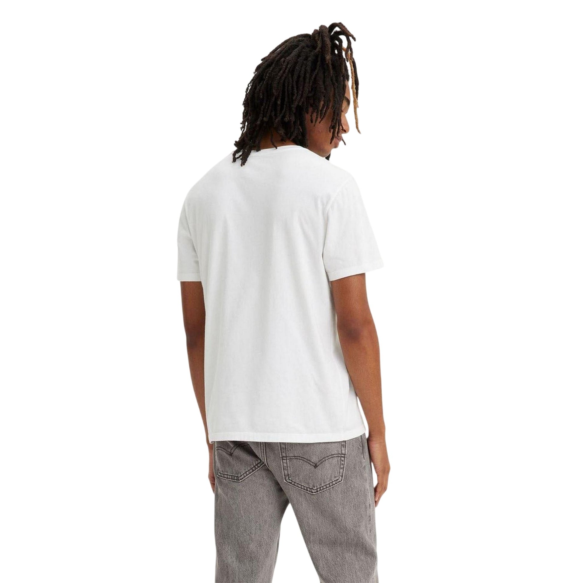 White - Back - Levis Mens Logo Crew Neck T-Shirt (Pack of 2)