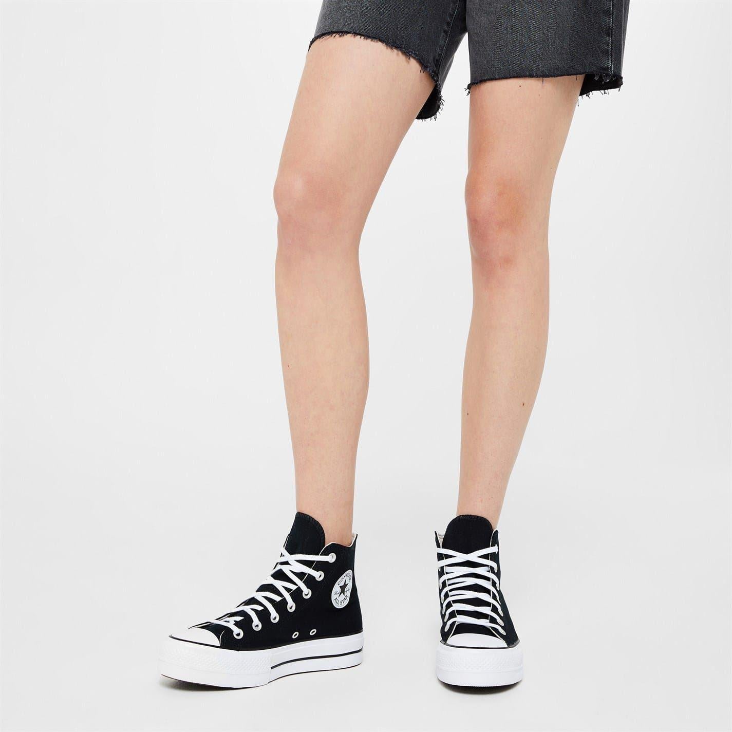 Black-White - Back - Converse Unisex Adult All Star Canvas High Top Trainers
