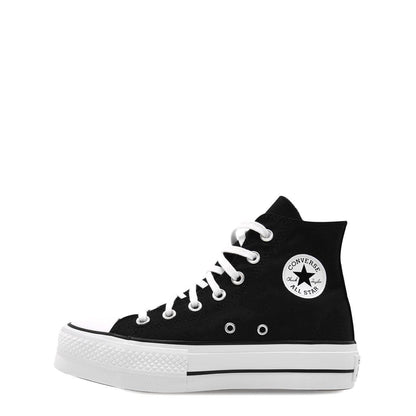 Black-White - Side - Converse Unisex Adult All Star Canvas High Top Trainers