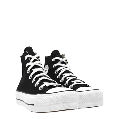 Black-White - Lifestyle - Converse Unisex Adult All Star Canvas High Top Trainers