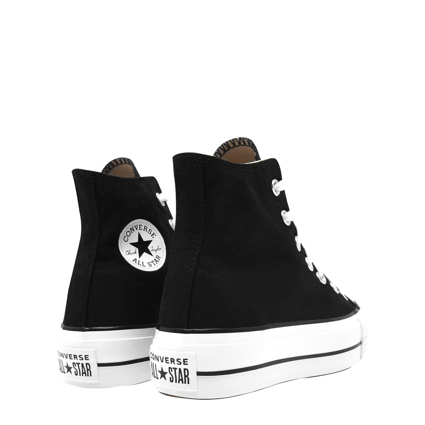 Black-White - Pack Shot - Converse Unisex Adult All Star Canvas High Top Trainers
