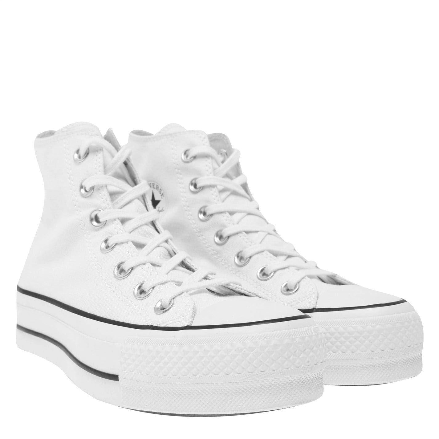 White - Lifestyle - Converse Unisex Adult All Star Canvas High Top Trainers