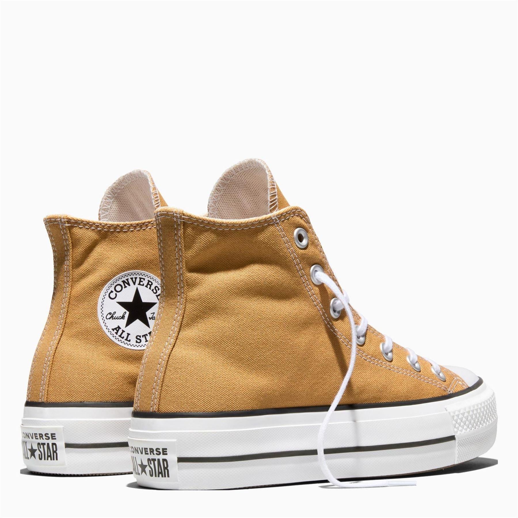 Brown Honey - Side - Converse Unisex Adult All Star Canvas High Top Trainers