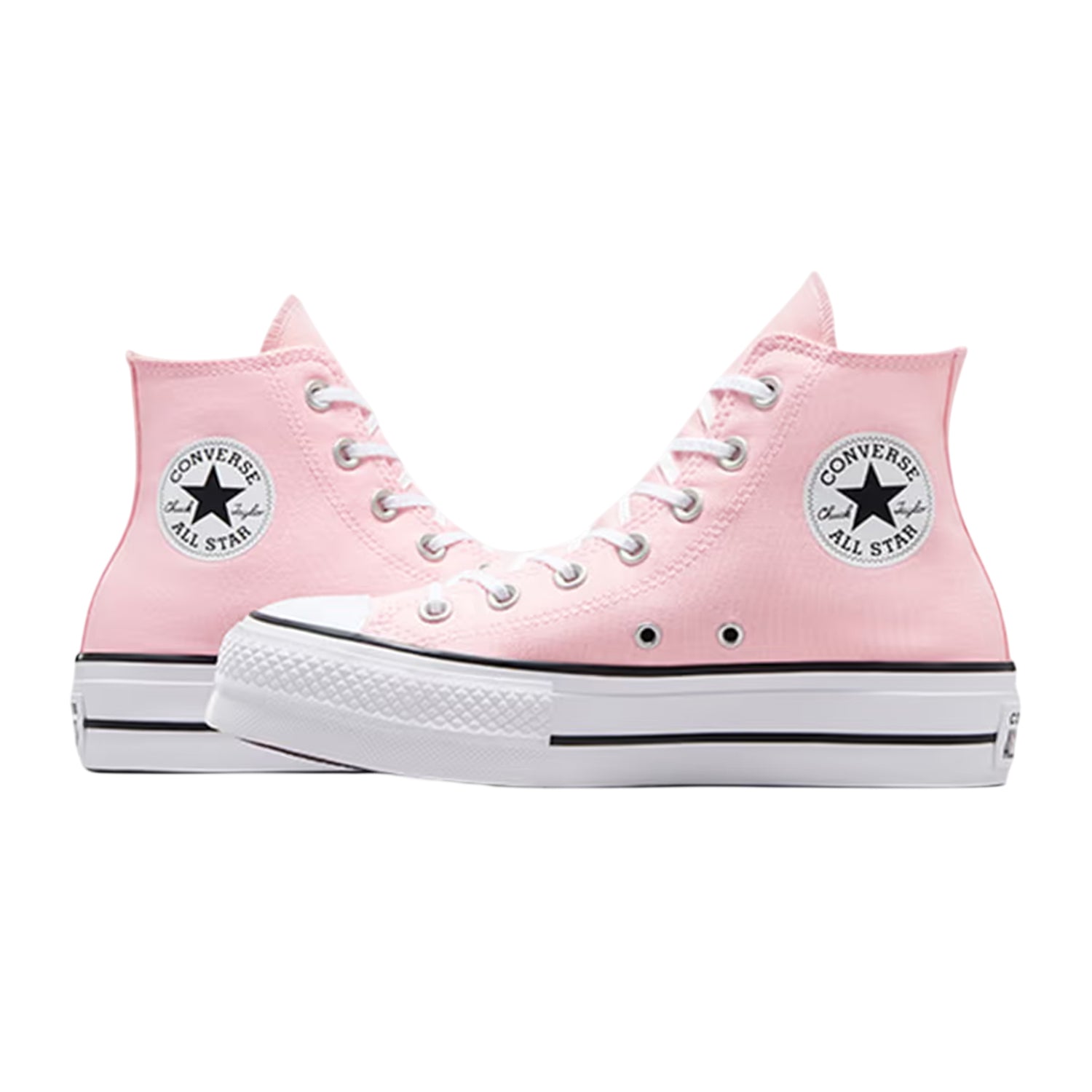 Pink - Side - Converse Unisex Adult All Star Canvas High Top Trainers