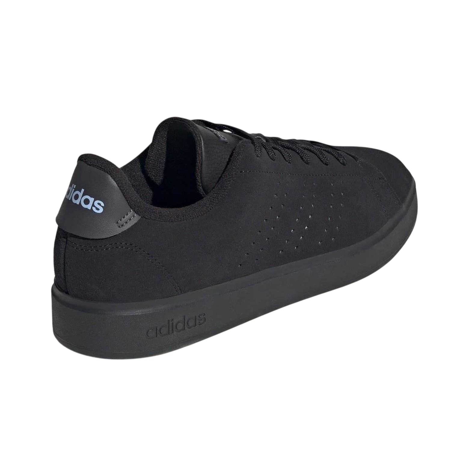 Black - Back - Adidas Unisex Adult Advantage 2.0 Suede Trainers