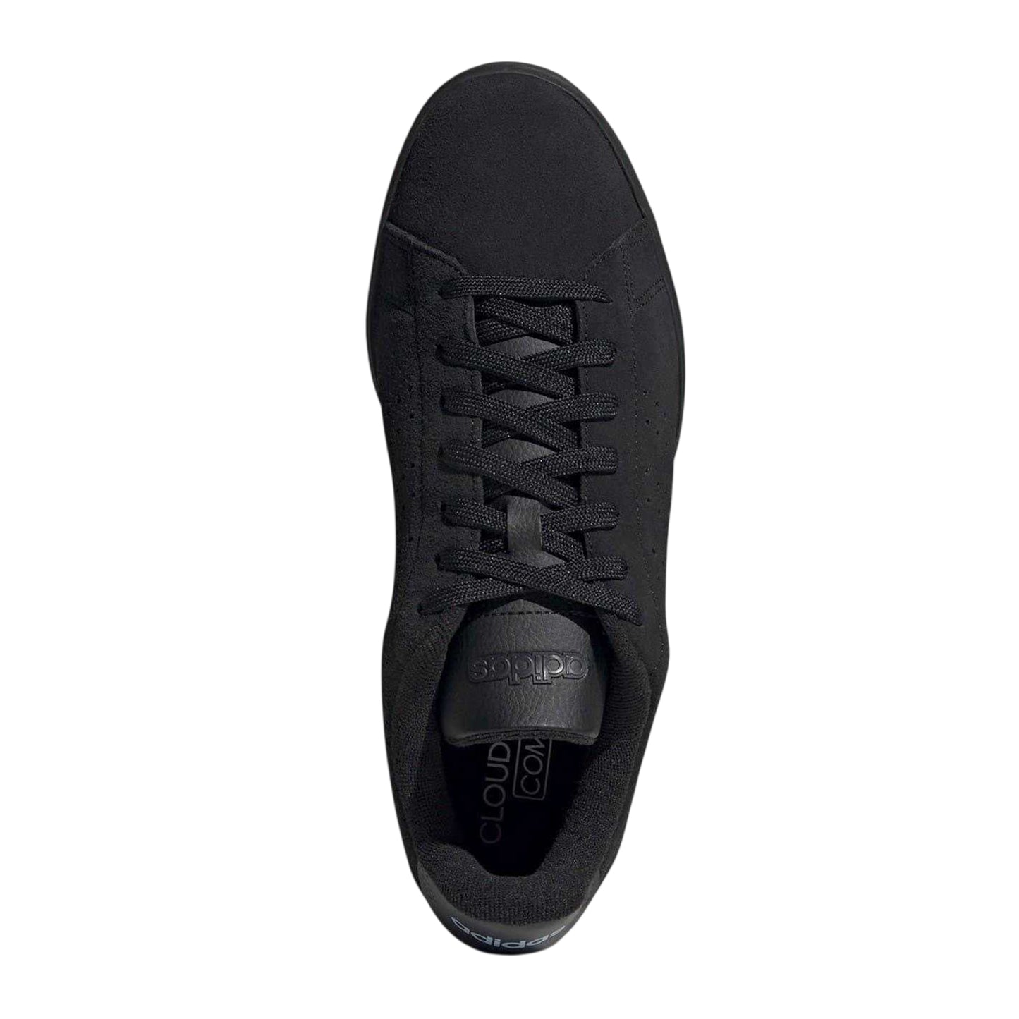 Black - Side - Adidas Unisex Adult Advantage 2.0 Suede Trainers