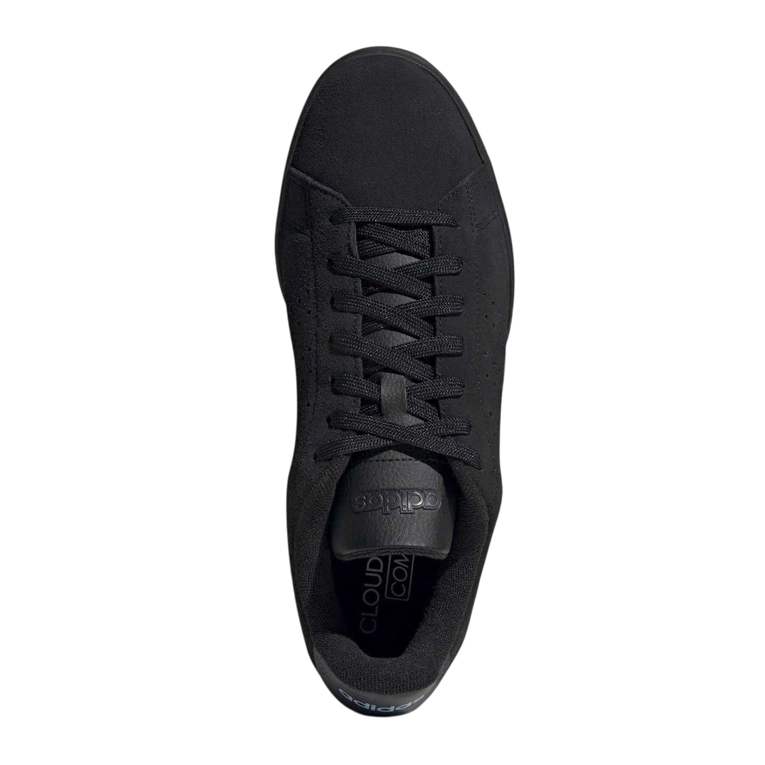 Black - Side - Adidas Unisex Adult Advantage 2.0 Suede Trainers