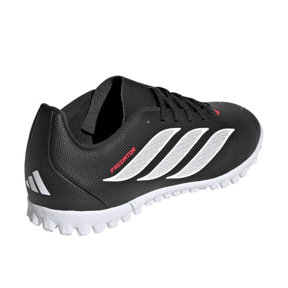 Black-Red - Back - Adidas Womens-Ladies Predator Club Astro Turf Trainers