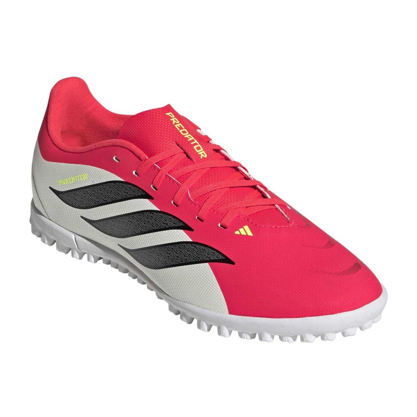 Red-White - Front - Adidas Womens-Ladies Predator Club Astro Turf Trainers