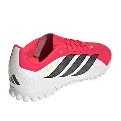 Red-White - Back - Adidas Womens-Ladies Predator Club Astro Turf Trainers