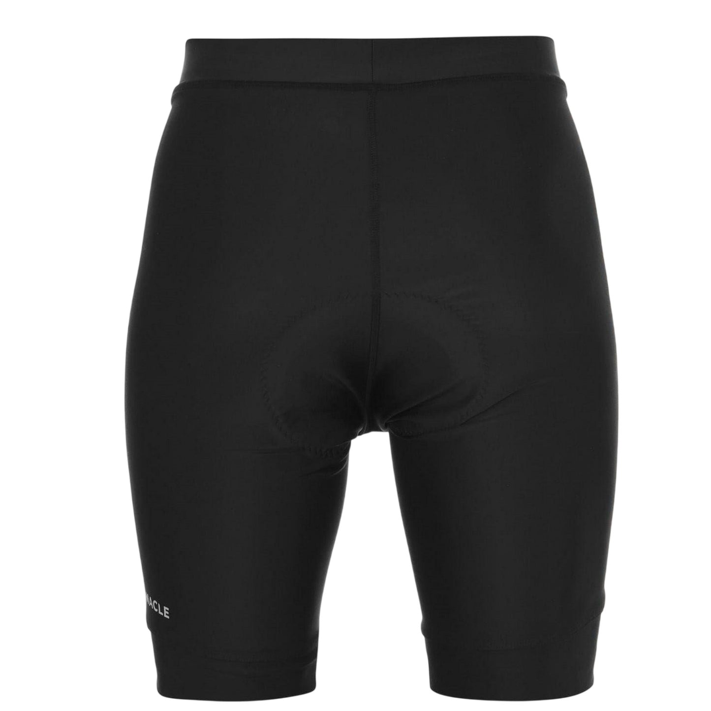 Black - Back - Pinnacle Mens Coolmax Padded Cycling Shorts