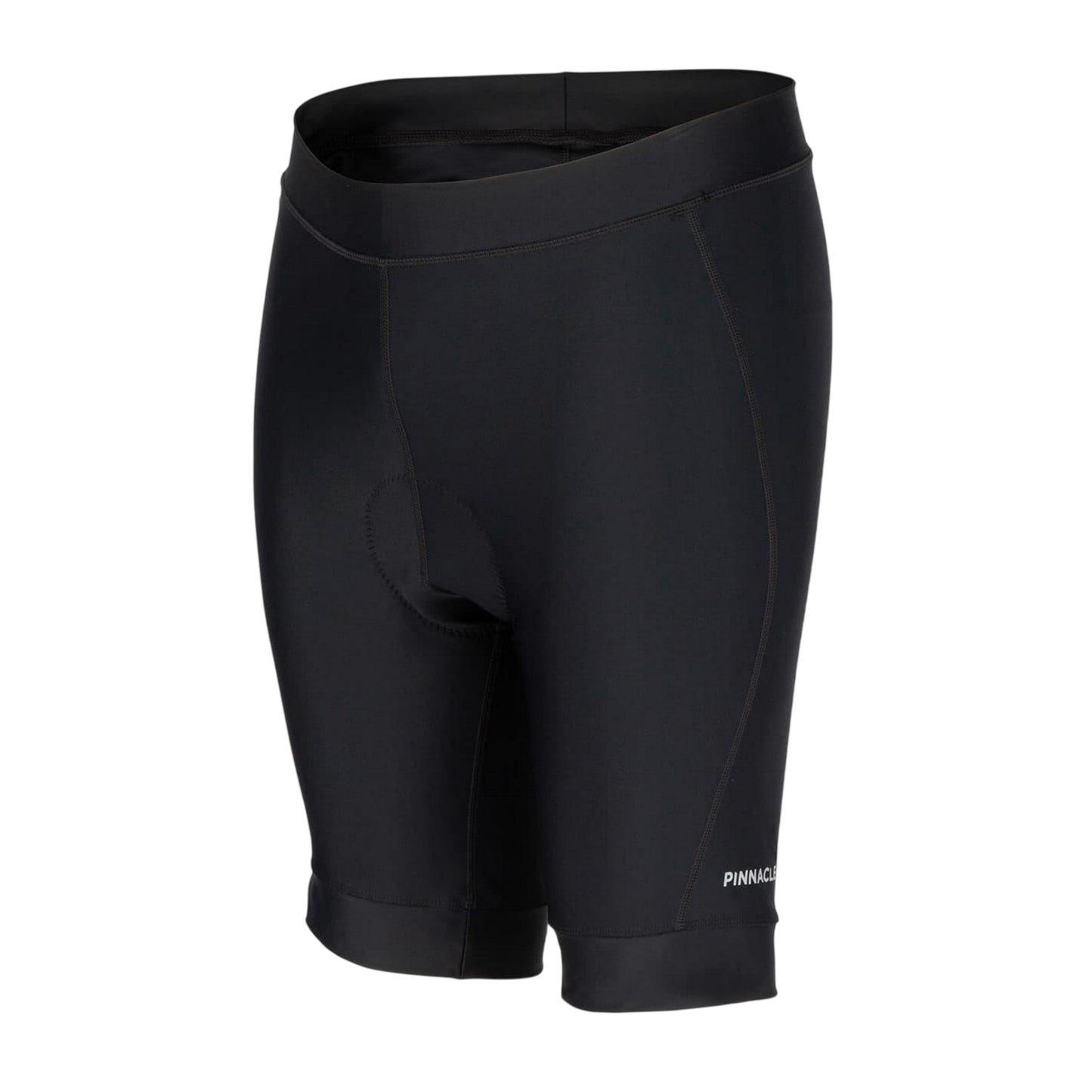 Black - Side - Pinnacle Mens Coolmax Padded Cycling Shorts