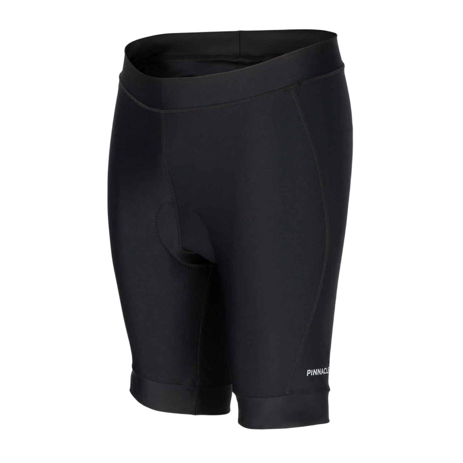 Black - Side - Pinnacle Mens Coolmax Padded Cycling Shorts