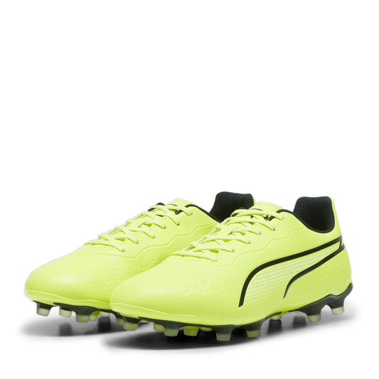 Lime - Front - Puma Mens King Match MG Football Boots