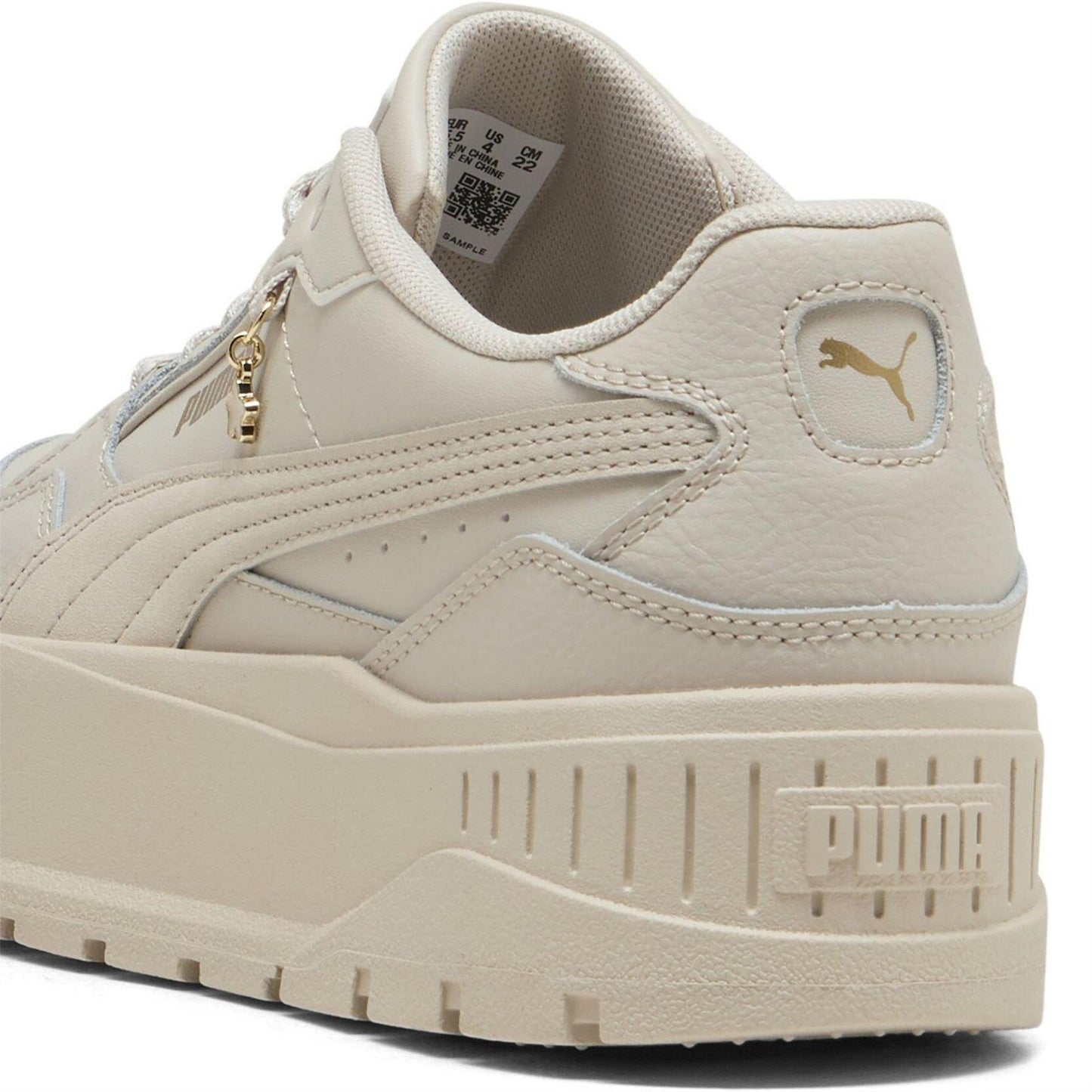 Silver - Pack Shot - Puma Womens-Ladies II Jr Low Top Platform Trainers