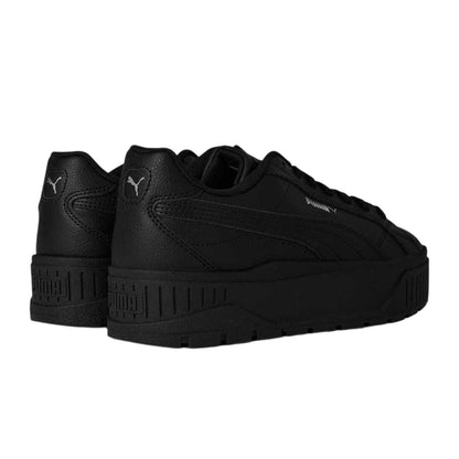 Black - Back - Puma Womens-Ladies II Jr Low Top Platform Trainers