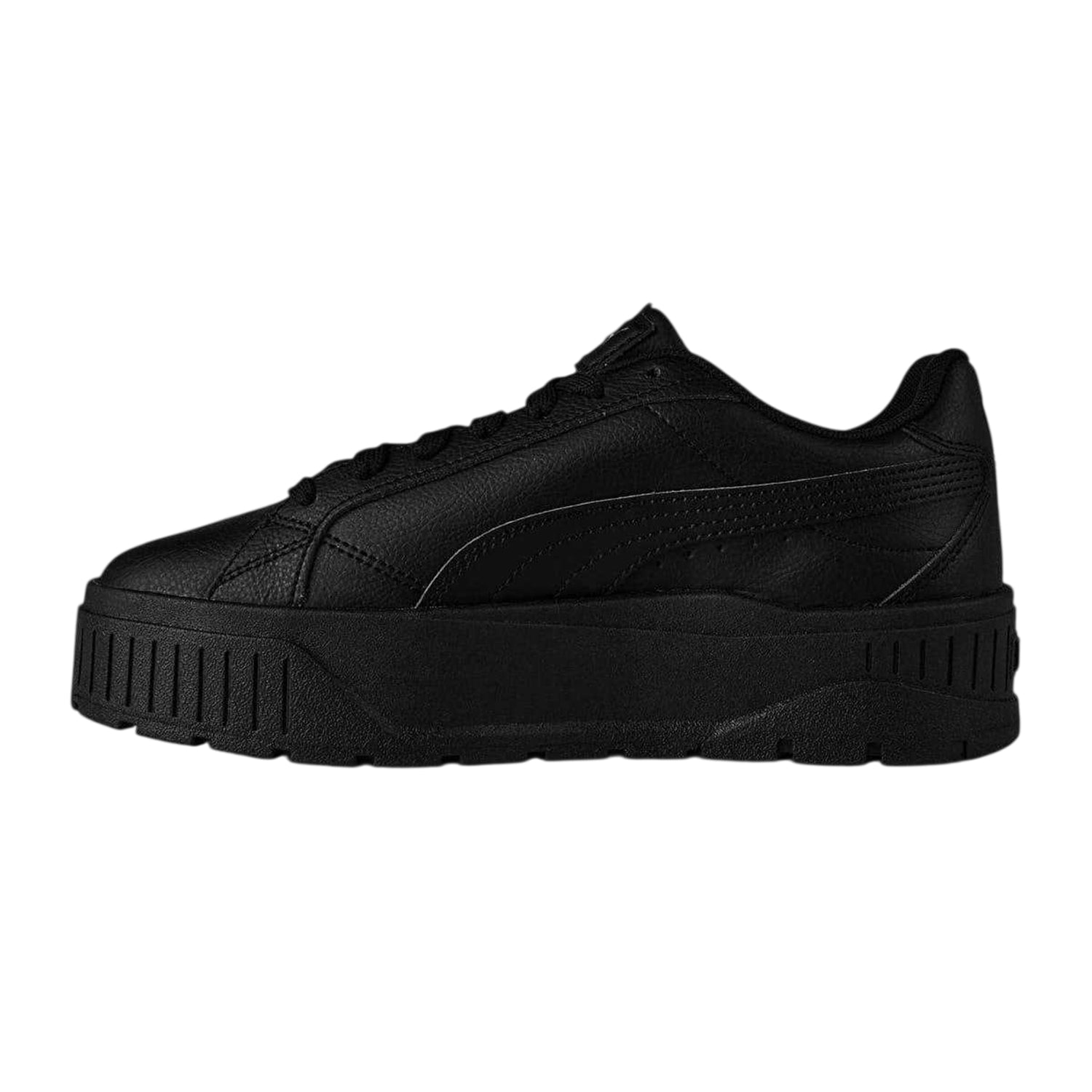 Black - Side - Puma Womens-Ladies II Jr Low Top Platform Trainers