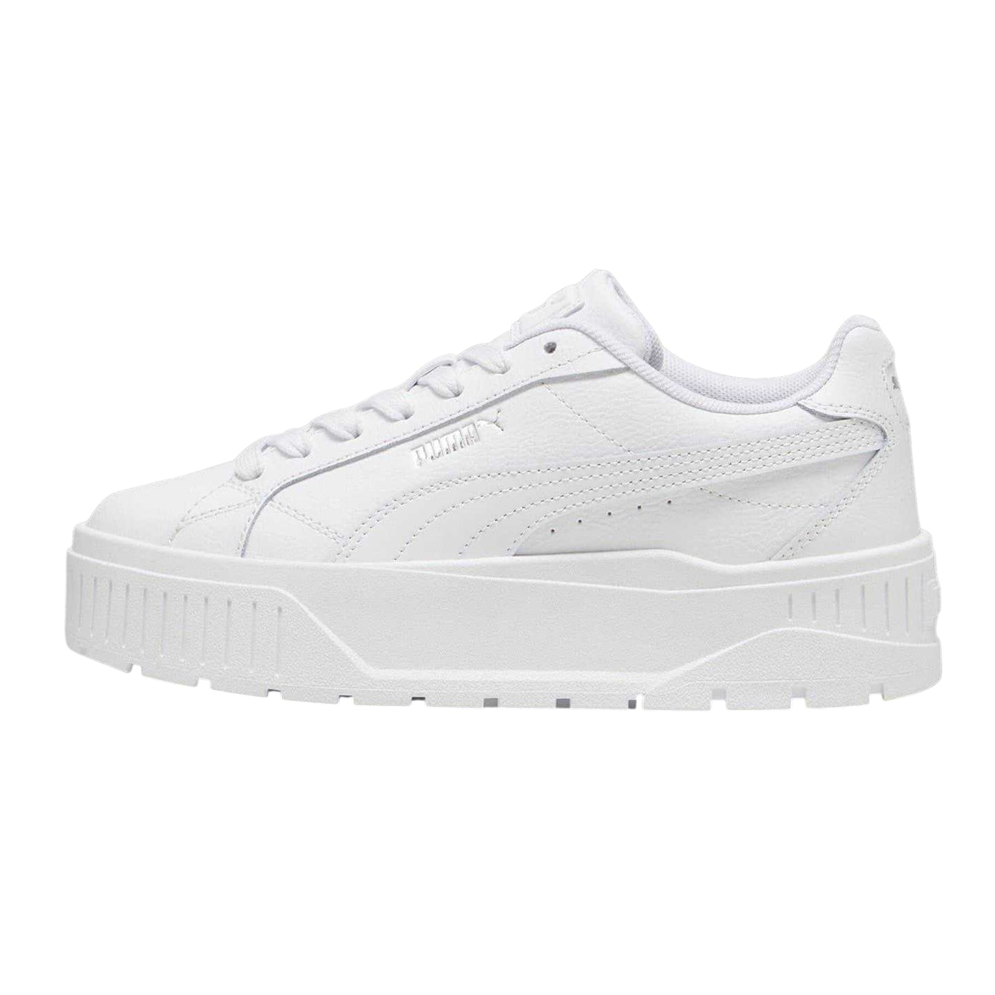 White - Back - Puma Womens-Ladies II Jr Low Top Platform Trainers