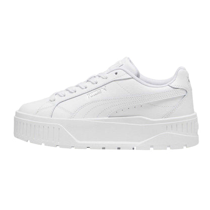 White - Back - Puma Womens-Ladies II Jr Low Top Platform Trainers