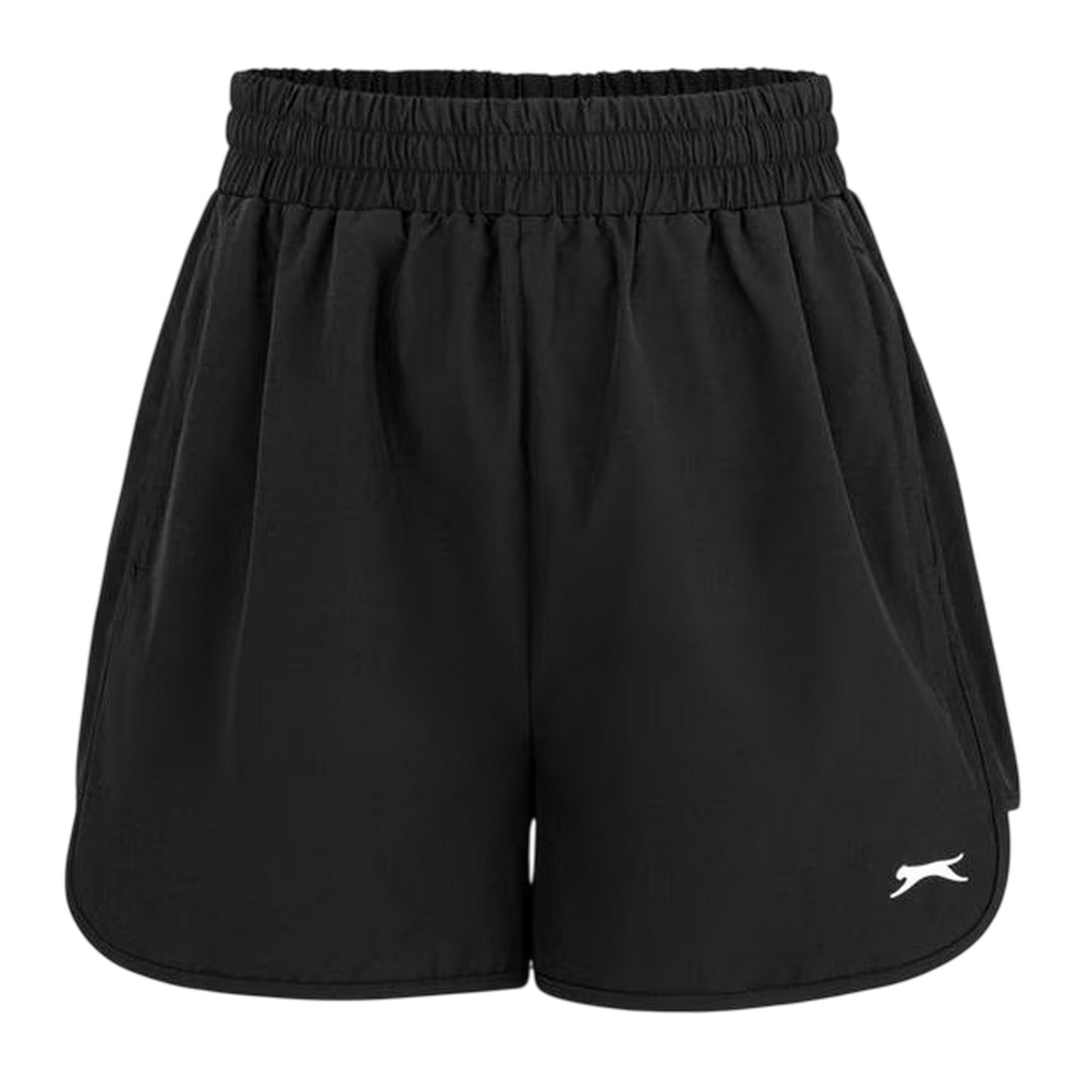 Black - Front - Slazenger Womens-Ladies Running Shorts