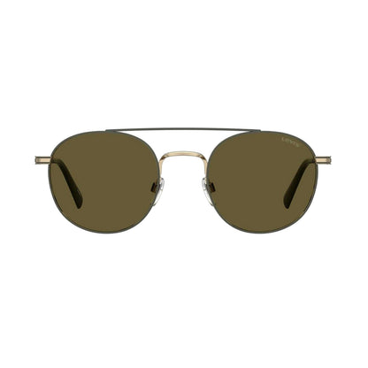 Gold - Back - Levis Unisex Adult Round Frame Beach Sunglasses