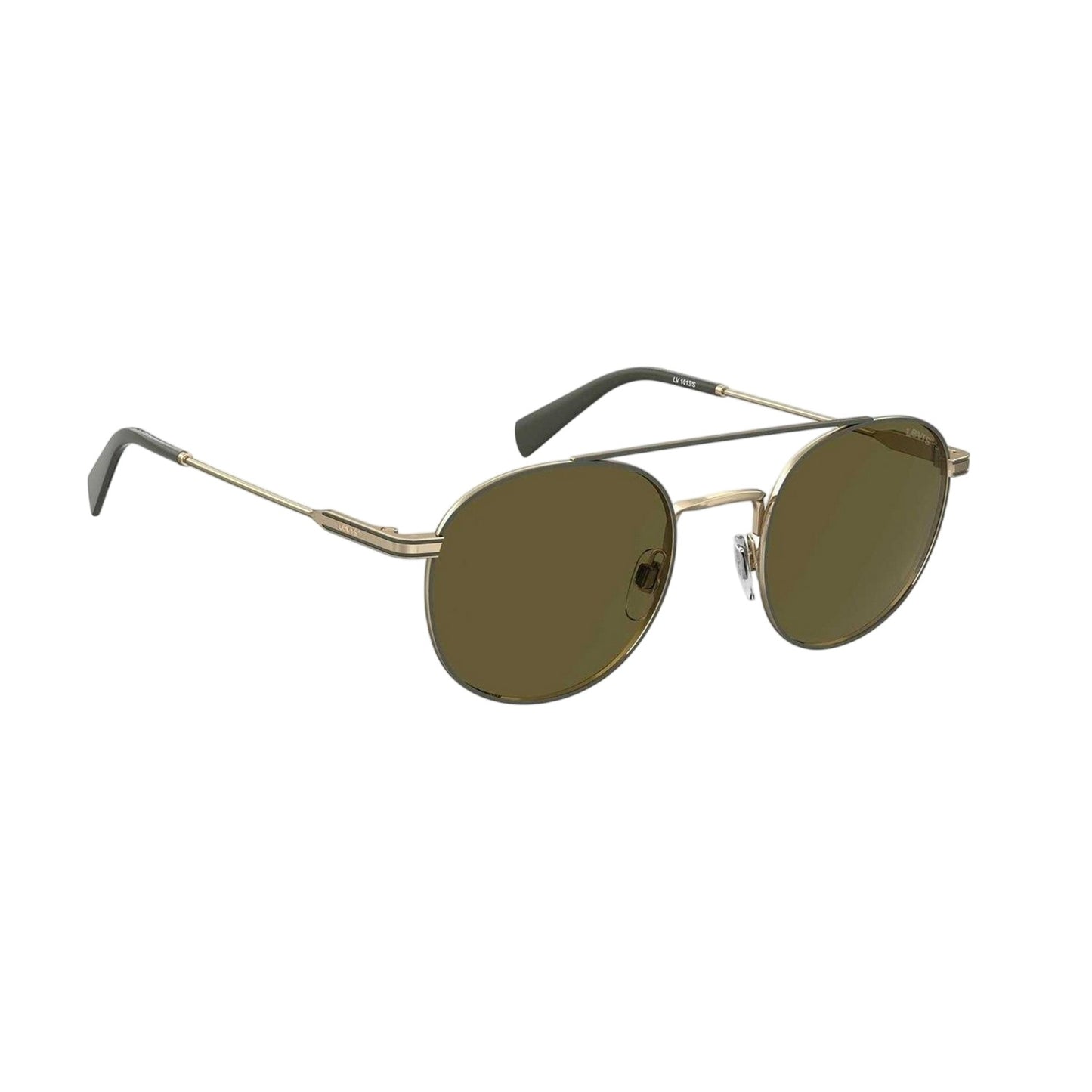 Gold - Side - Levis Unisex Adult Round Frame Beach Sunglasses
