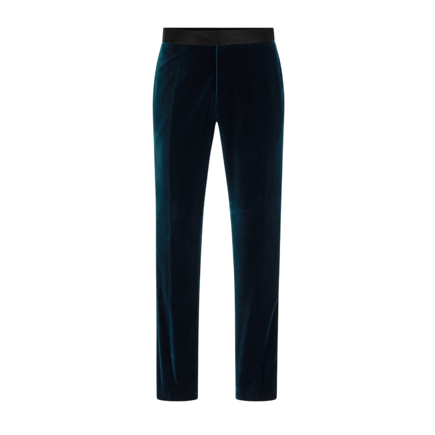 Turquoise-Aqua - Front - Boss Mens C-Genius Tuxedo Trousers