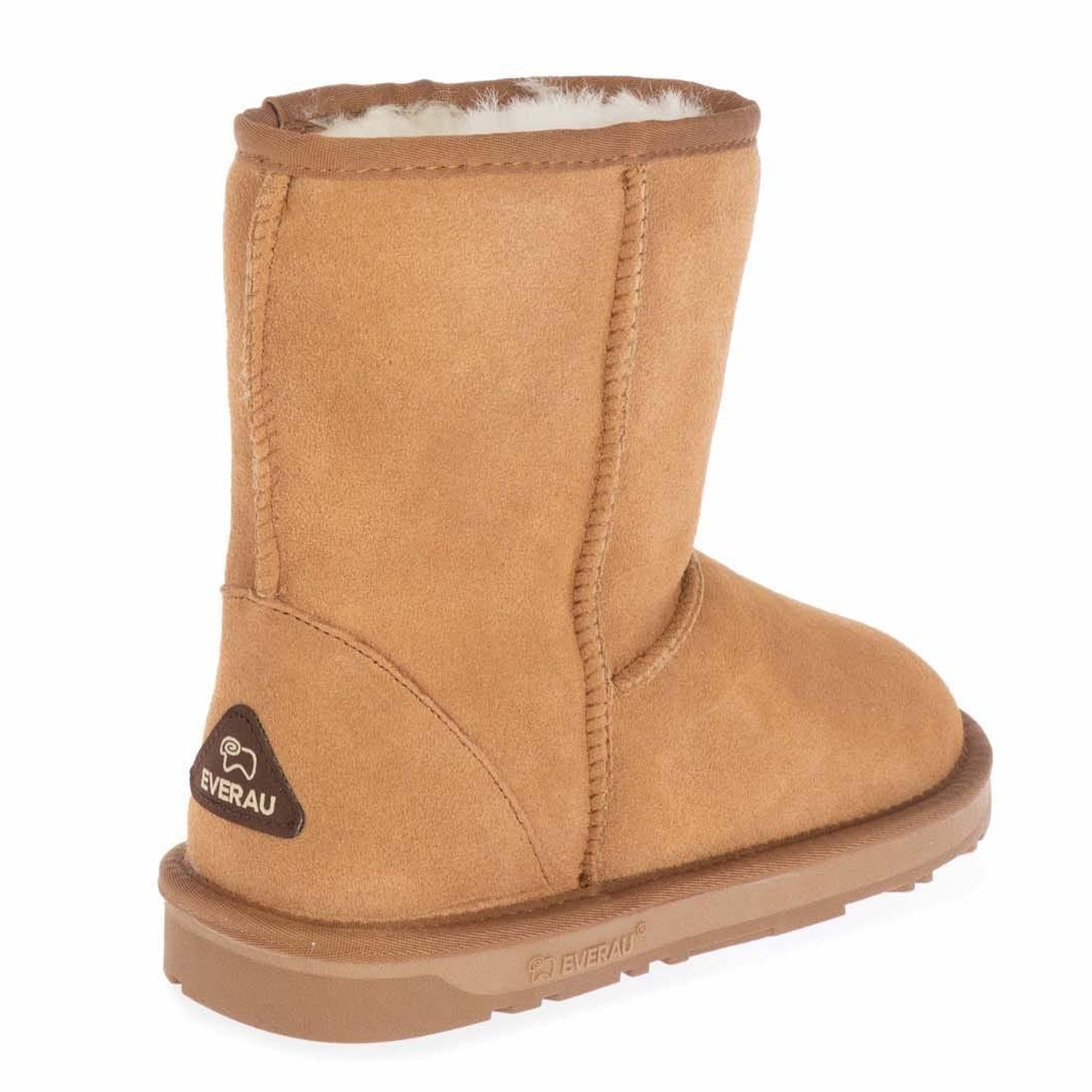 Chestnut - Lifestyle - EverAu Womens-Ladies Parrot Classic Cow Suede Short Shaft Boots