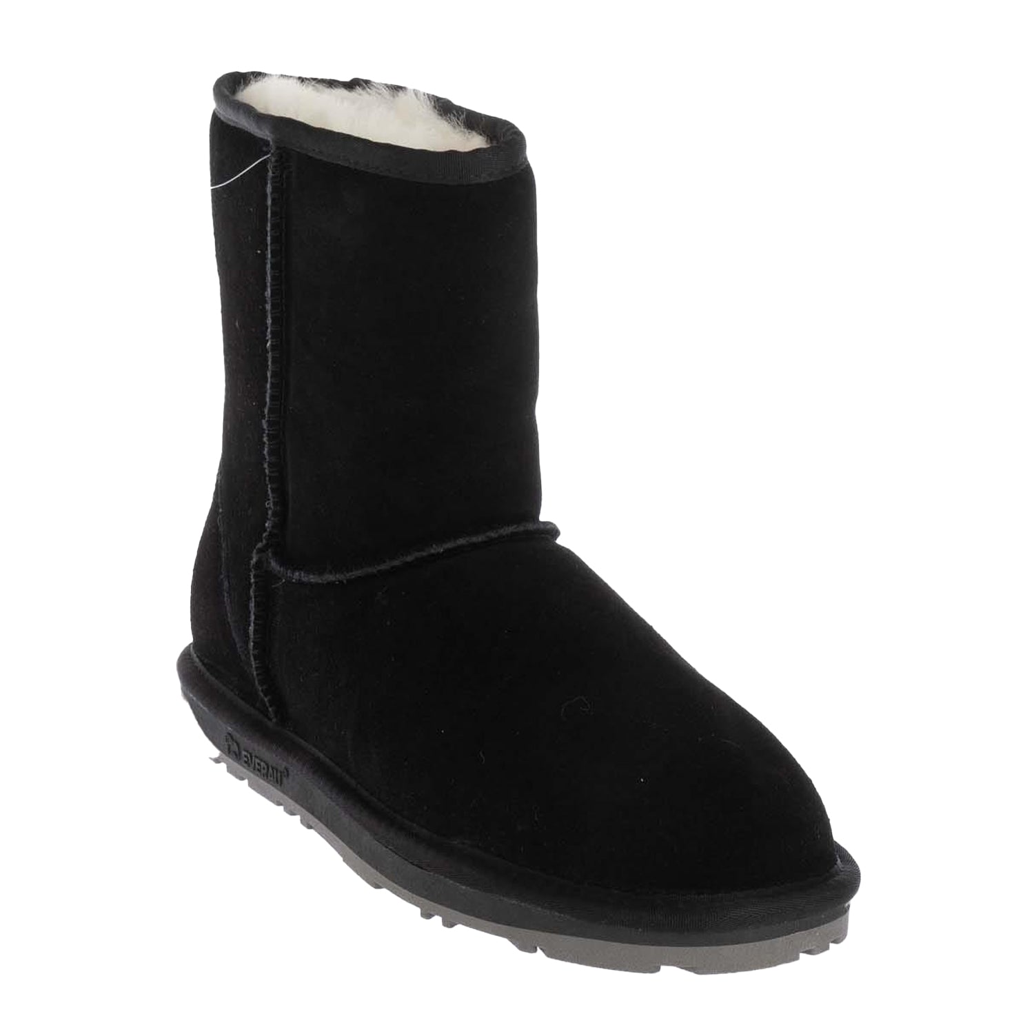 Black - Front - EverAu Womens-Ladies Parrot Classic Cow Suede Short Shaft Boots